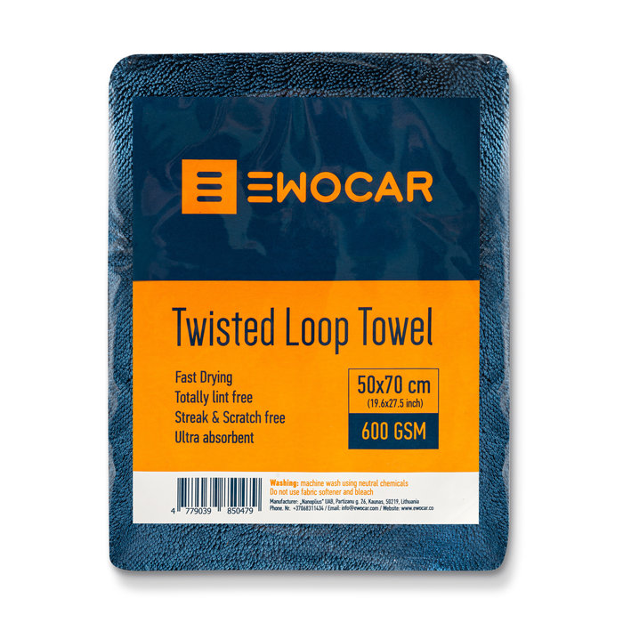 Ewocar Ewocar Twisted Loop Towel 50x70cm, 600GSM