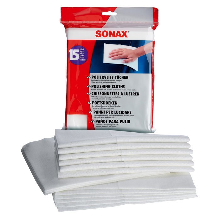 Sonax Sonax Poliervlies Tücher, Verpackungsinhalt 15 Stück