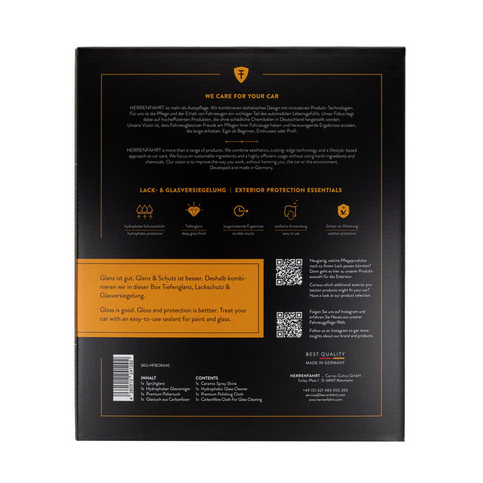 Herrenfahrt Herrenfahrt Lack- & Glasversiegelung Geschenkbox