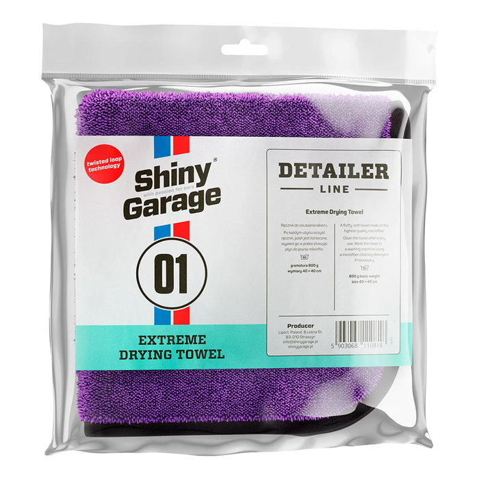 Shiny Garage Shiny Garage Extreme Drying Towel XS 40x40cm