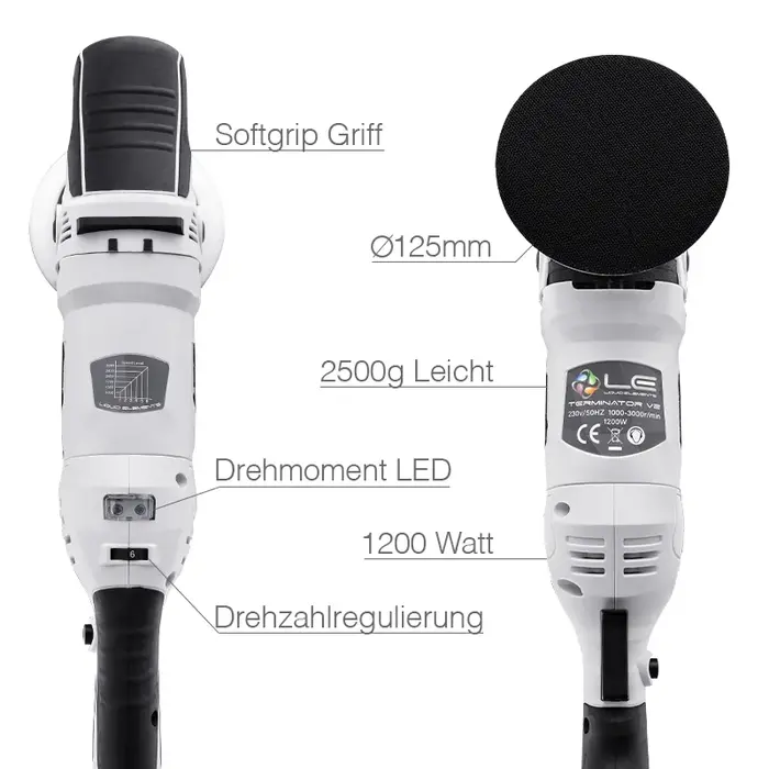 Liquid Elements Liquid Elements Terminator V2 Rotations-Poliermaschine 1200Watt