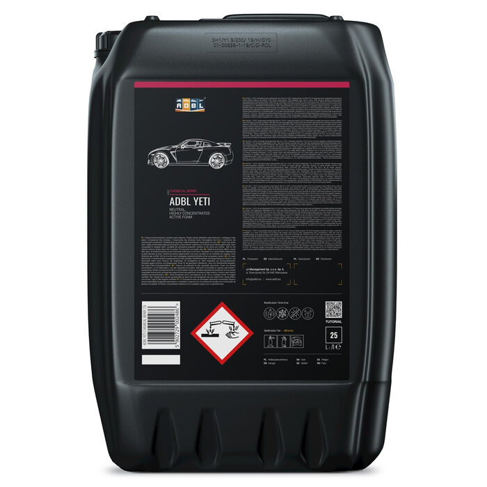 ADBL ADBL Yeti Snow Foam Chemical Berry 25 Liter