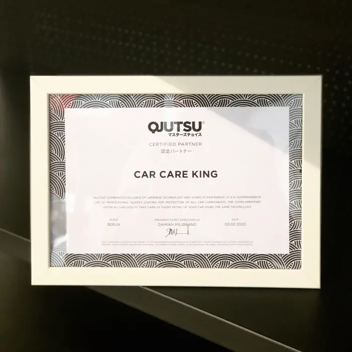 Zertifizierung Qjutsu Pro - Keramikbeschichtung