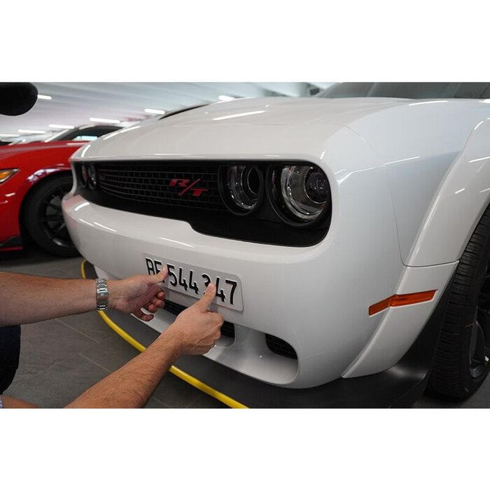 FRAMELESS Rahmenloser Nummernhalter 30 × 8 cm / 50 × 11 cm