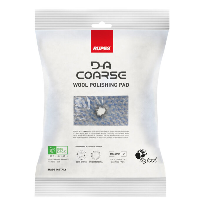 Rupes Rupes D-A Coarse Wool Polishing Pad 160mm
