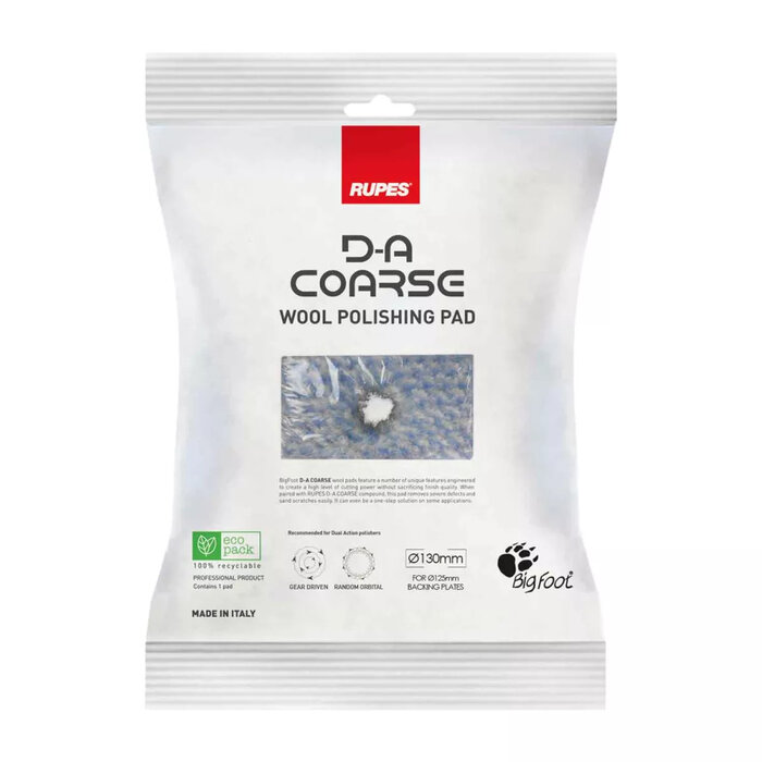 Rupes  Rupes D-A Coarse Wool Polishing Pad 130mm