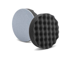 Restposten - Lake Country Black Mini Waffle Foam Finish Pad 80mm