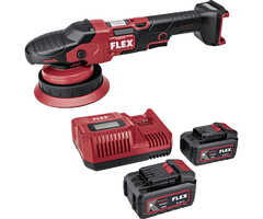 Flex Tools XCE 8 150 18-EC Set Akku-Exzenterpolierer mit Zwangsrotation 18 V