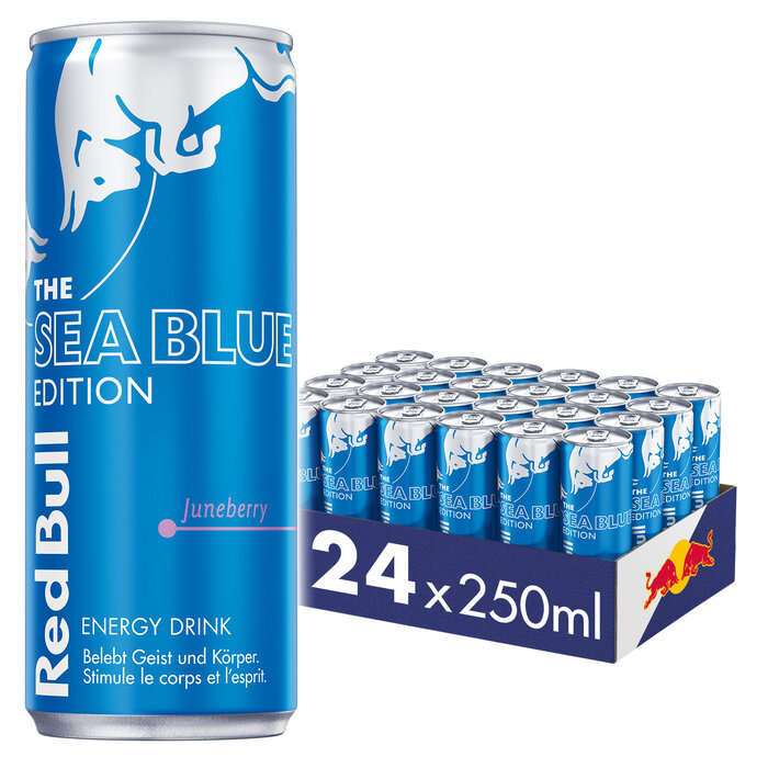 Red Bull Energy Drink Sea Blue Edition Juneberry 24 x 250 ml