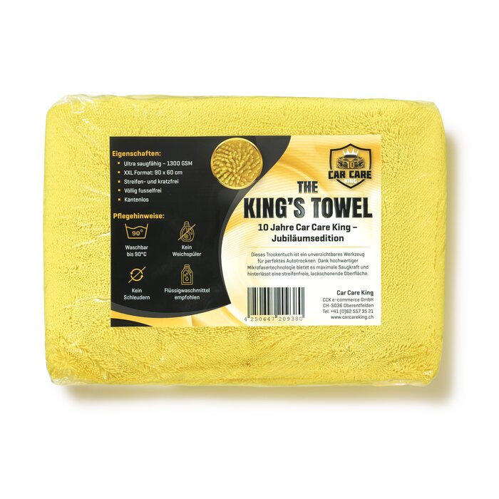 The King’s Towel – Jubiläumstuch (10 Jahre Car Care King – Limitierte Edition)
