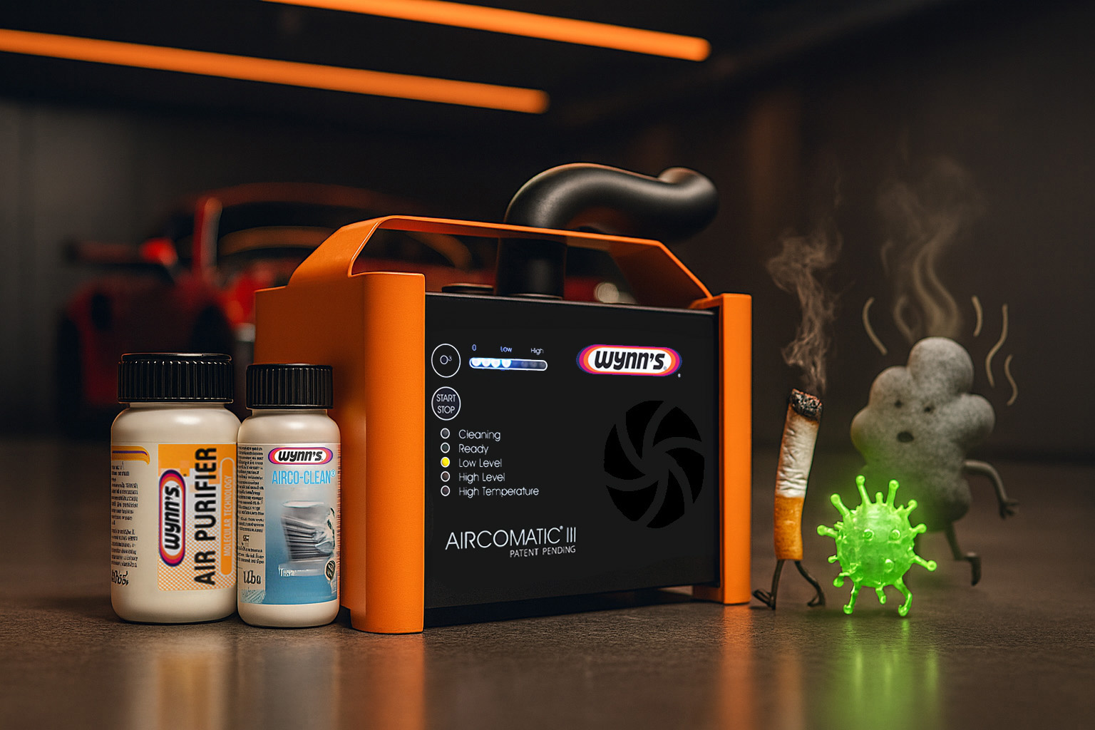 Gerüche im Auto nachhaltig entfernen – Ozon & Ultraschall mit Wynn’s Aircomatic III