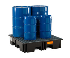 Cemo PE-Auffangwanne 220/4 für 4 Fässer mit Gitterrost