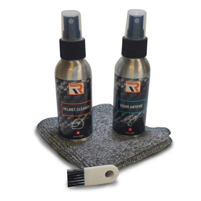 Tactile Racing Helm Pflegeset Racing mit Reiniger und Anti-Fog Spray