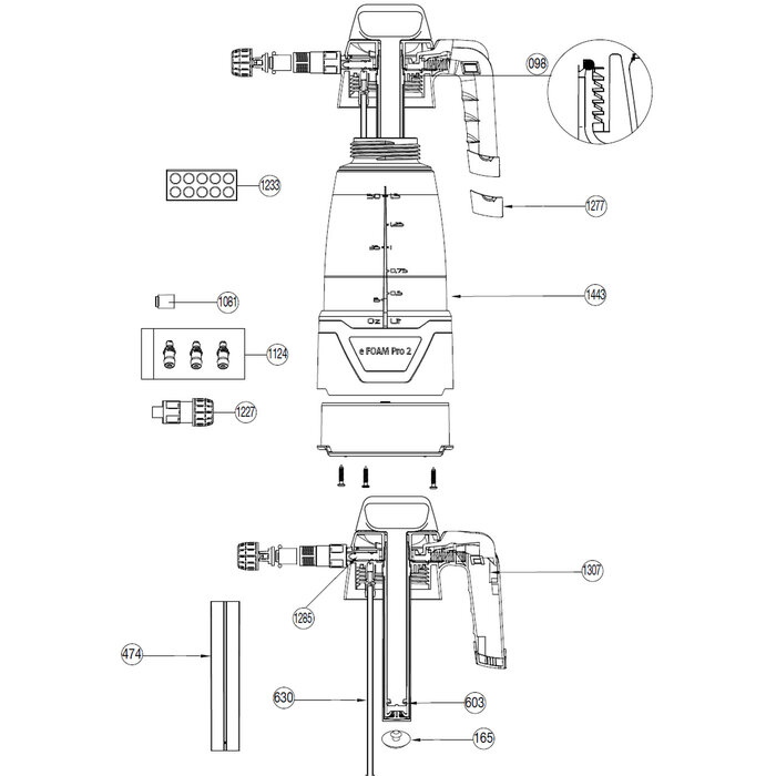 IK Sprayers IK Kompletter Filzhalter 5 Stk. (1081)