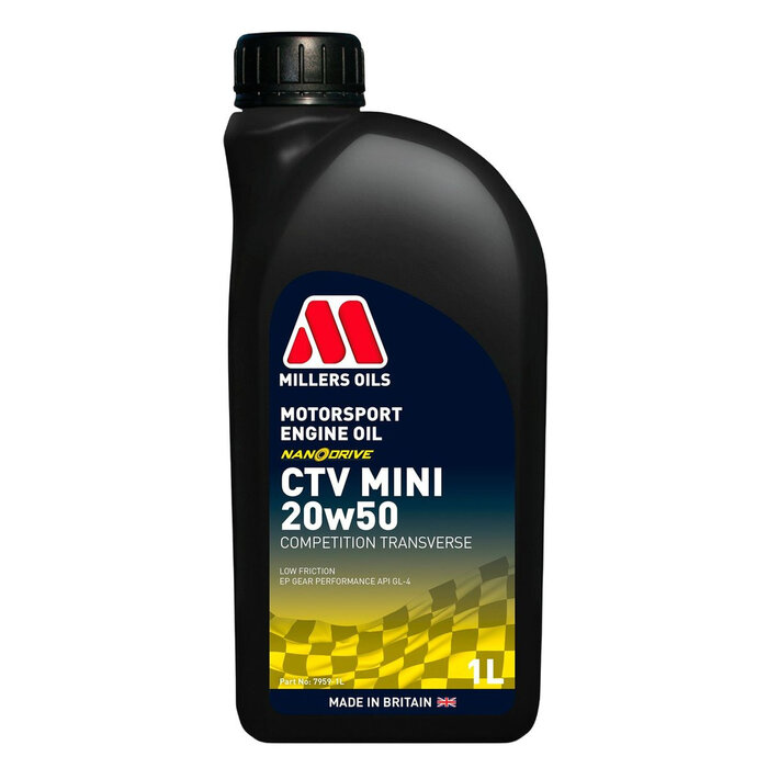 Millers Oils - Motorsport MILLERS OILS Motorsport CTV Mini 20W50