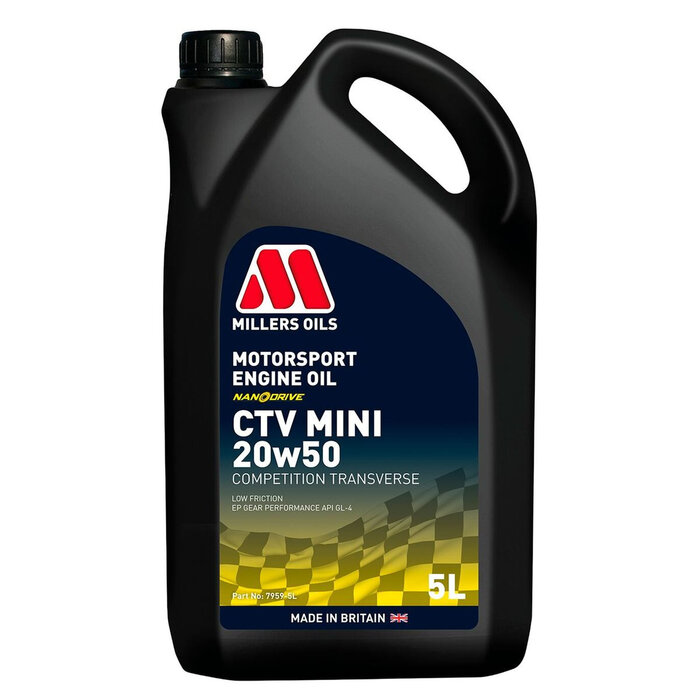Millers Oils - Motorsport MILLERS OILS Motorsport CTV Mini 20W50
