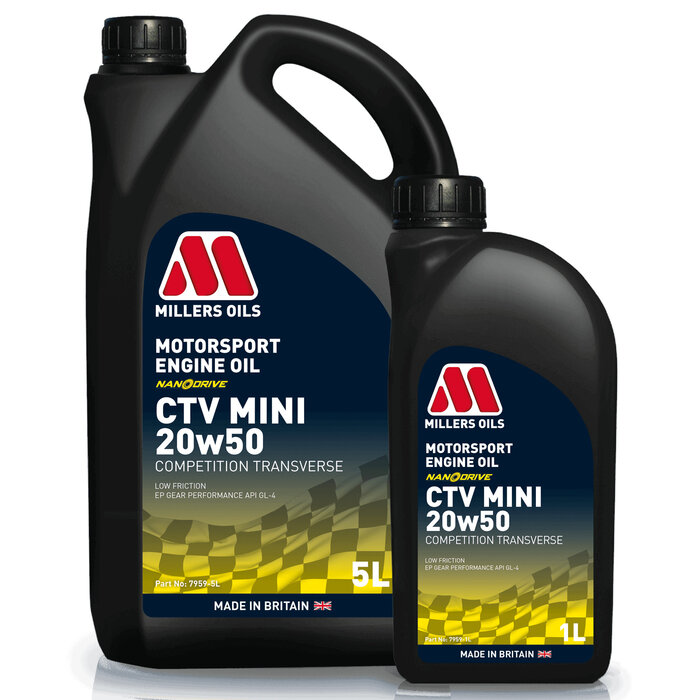 Millers Oils - Motorsport MILLERS OILS Motorsport CTV Mini 20W50