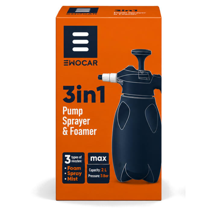 Ewocar Ewocar 3in1 Pumpsprüher & Foamer 2L