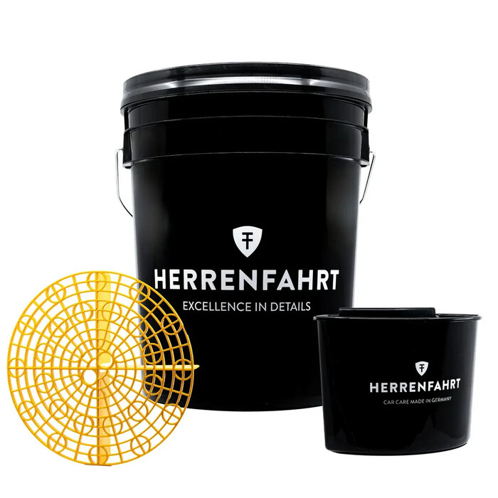 Herrenfahrt Herrenfahrt Wascheimer mit Schmutzsieb, Deckel und Halterung