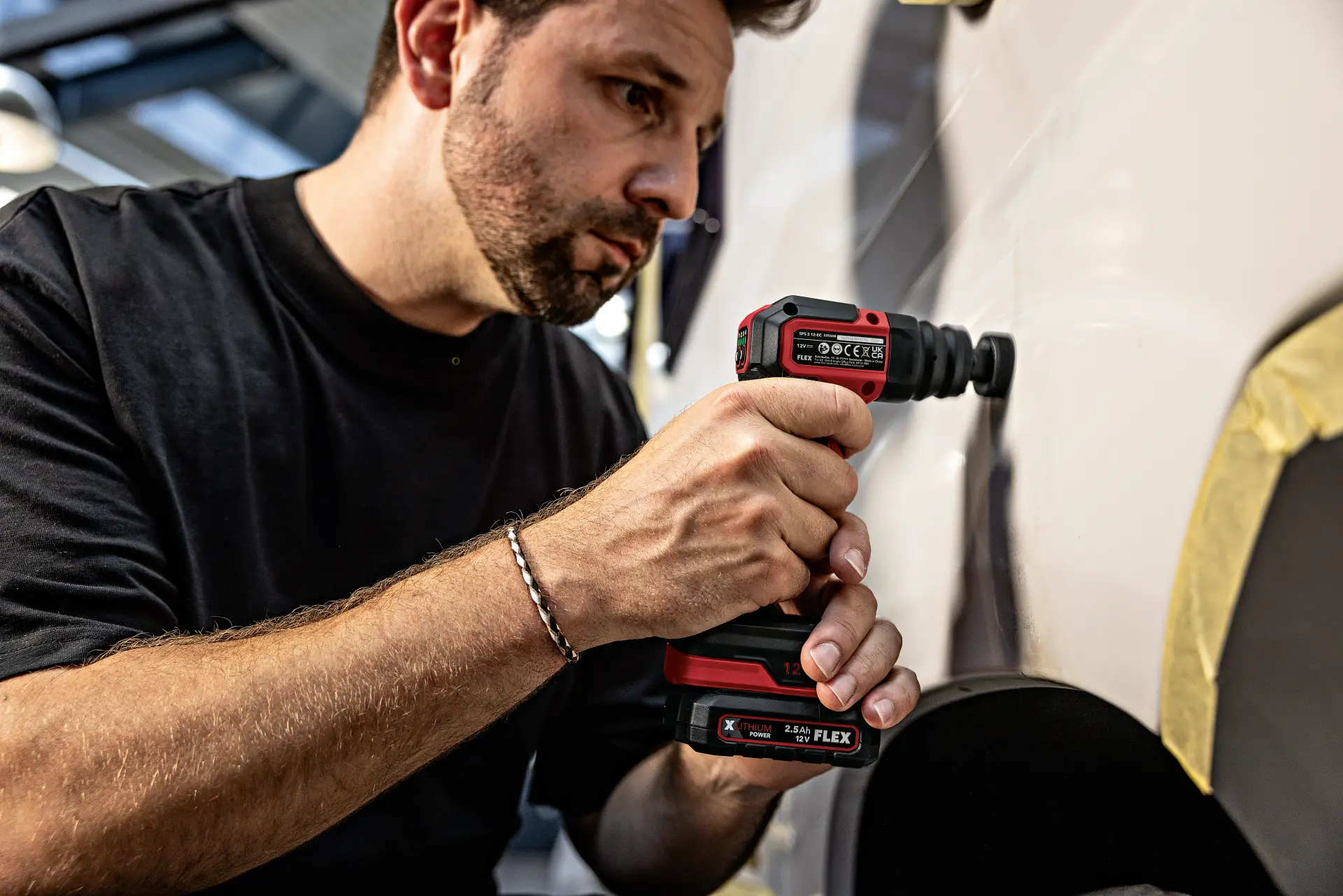 Flex Tools FLEX SPS 3 12-EC C Akku-Blütenschleifer 12 V, oszillierend