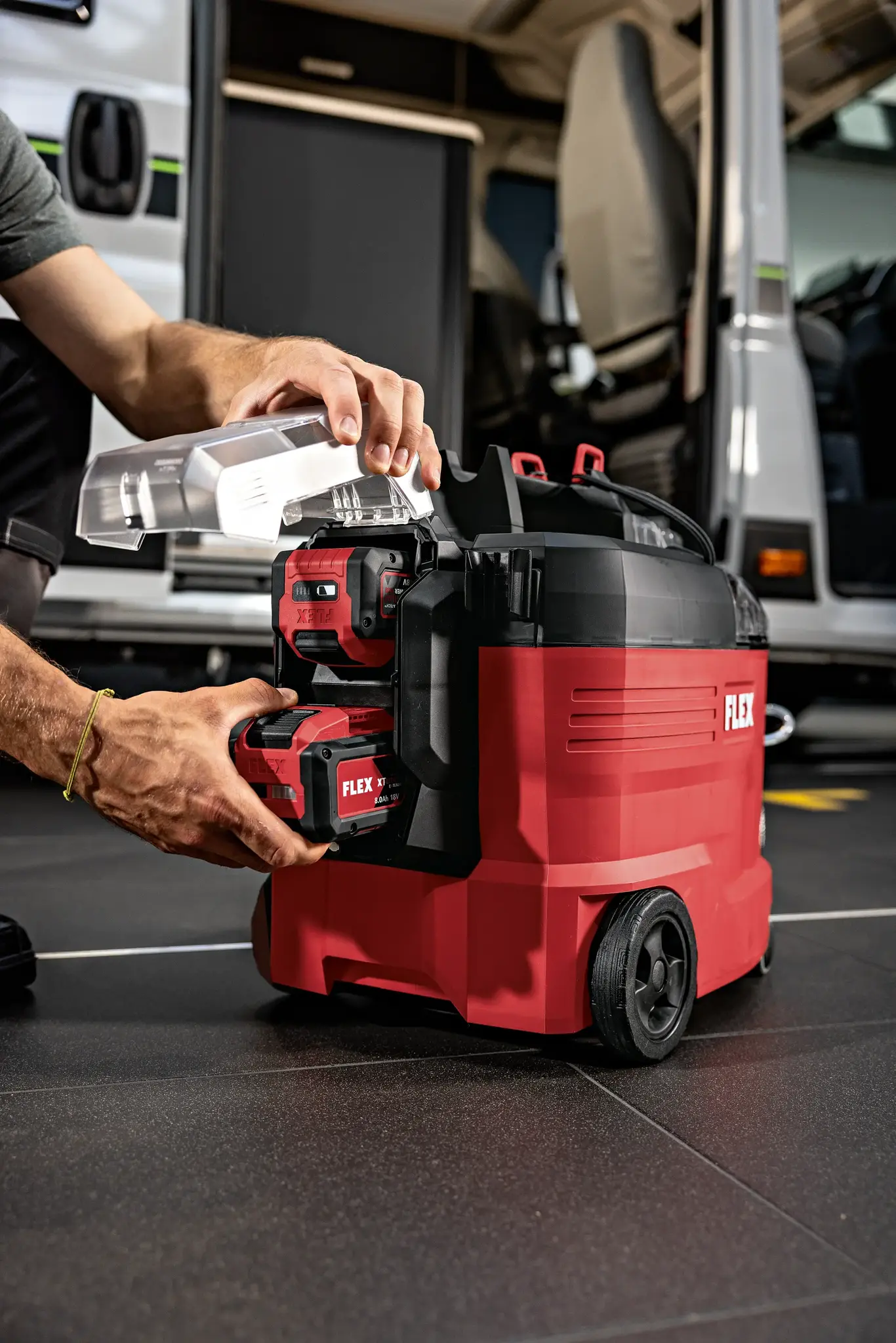 Flex Tools FLEX VC-SE 9 2x18 Sprühextraktionssauger 18 V