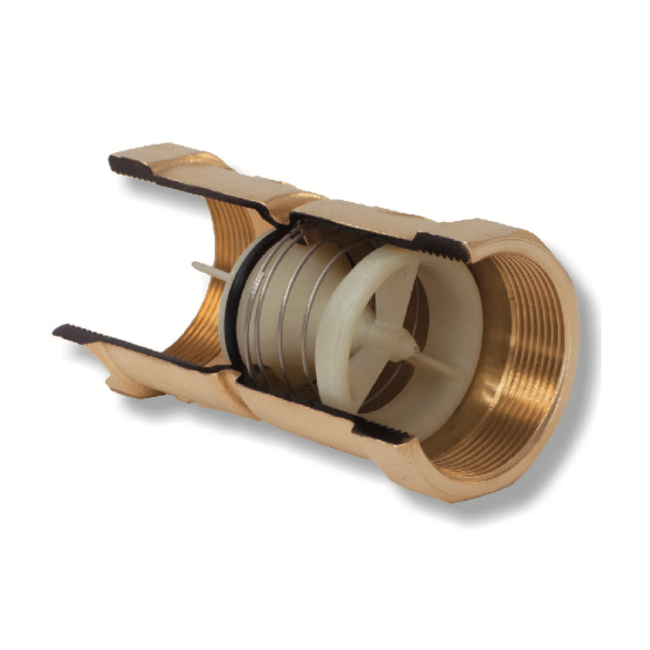 Luise Luise UNIVAL messing veerbelaste keerklep V/V