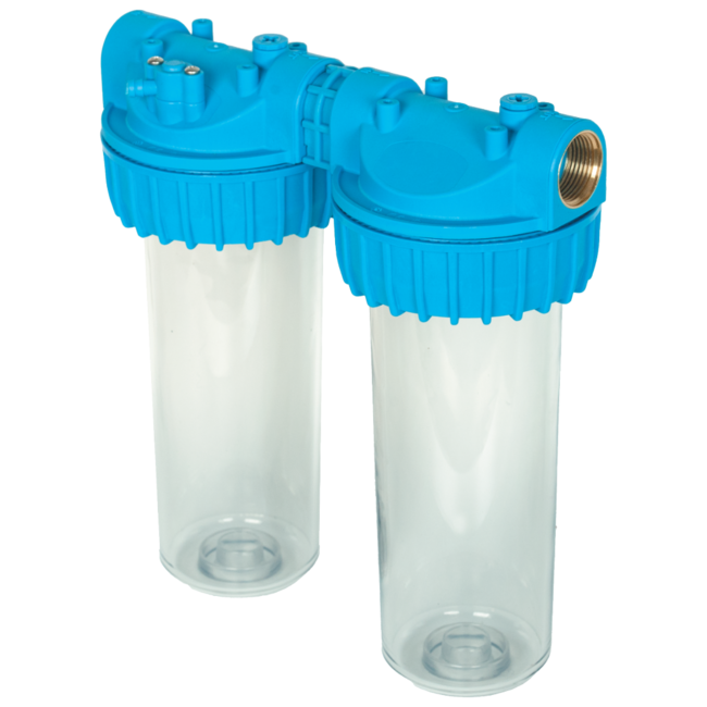 Tecnoplastic Whale 10" BR. 1" Double filter / Ingebouwde anti-waterslag