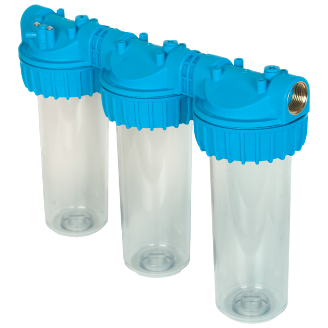 Tecnoplastic Whale 10" BR. 1" Triple filter / Ingebouwde anti-waterslag