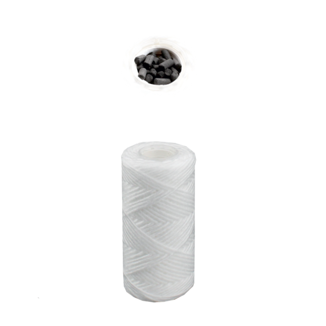 Tecnoplastic 5" Yarn & Carbon  20µ cartridge filter