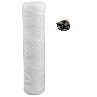 Tecnoplastic 10" Yarn & Carbon 20µ cartridge filter