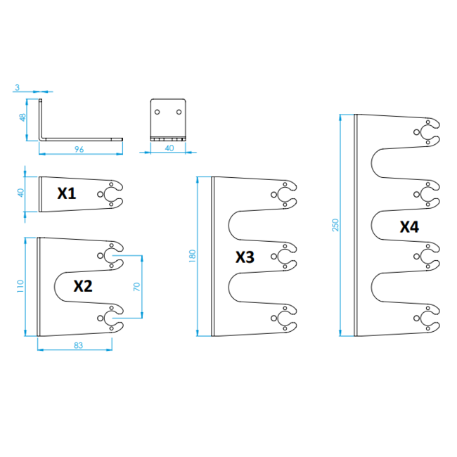 Tecnoplastic Koala - Leaf/Liana muurhouder vlotterschakelaars/niveauregelaars
