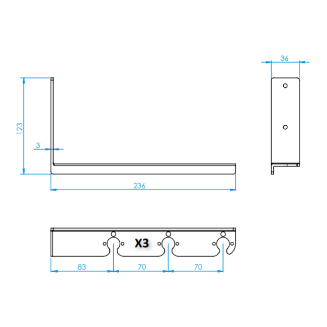 Tecnoplastic Koala - Leaf/Liana muurhouder vlotterschakelaars/niveauregelaars