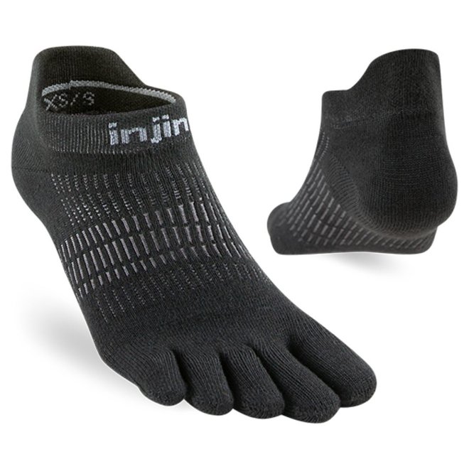 Women's Run Lightweight No-Show Coolmax Black