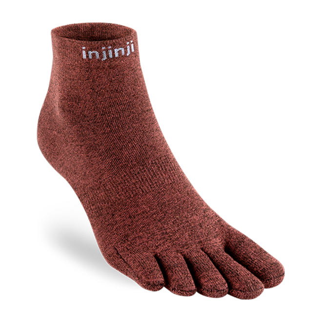 Injinji Outdoor Midweight Mini-Crew Merino Wool Toe Socks - Slate