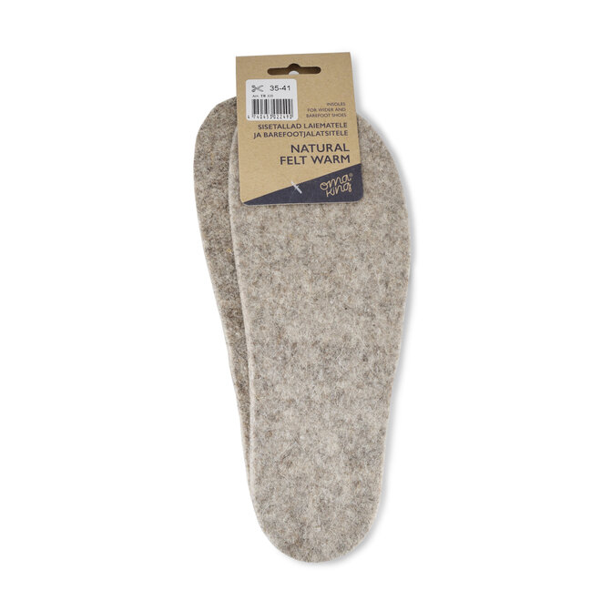 Natural Felt Warm Insole