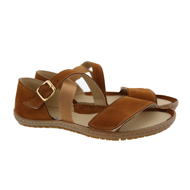 Isa Suede Cognac Femmes