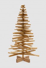 Houten kerstboom lijsterbes rond