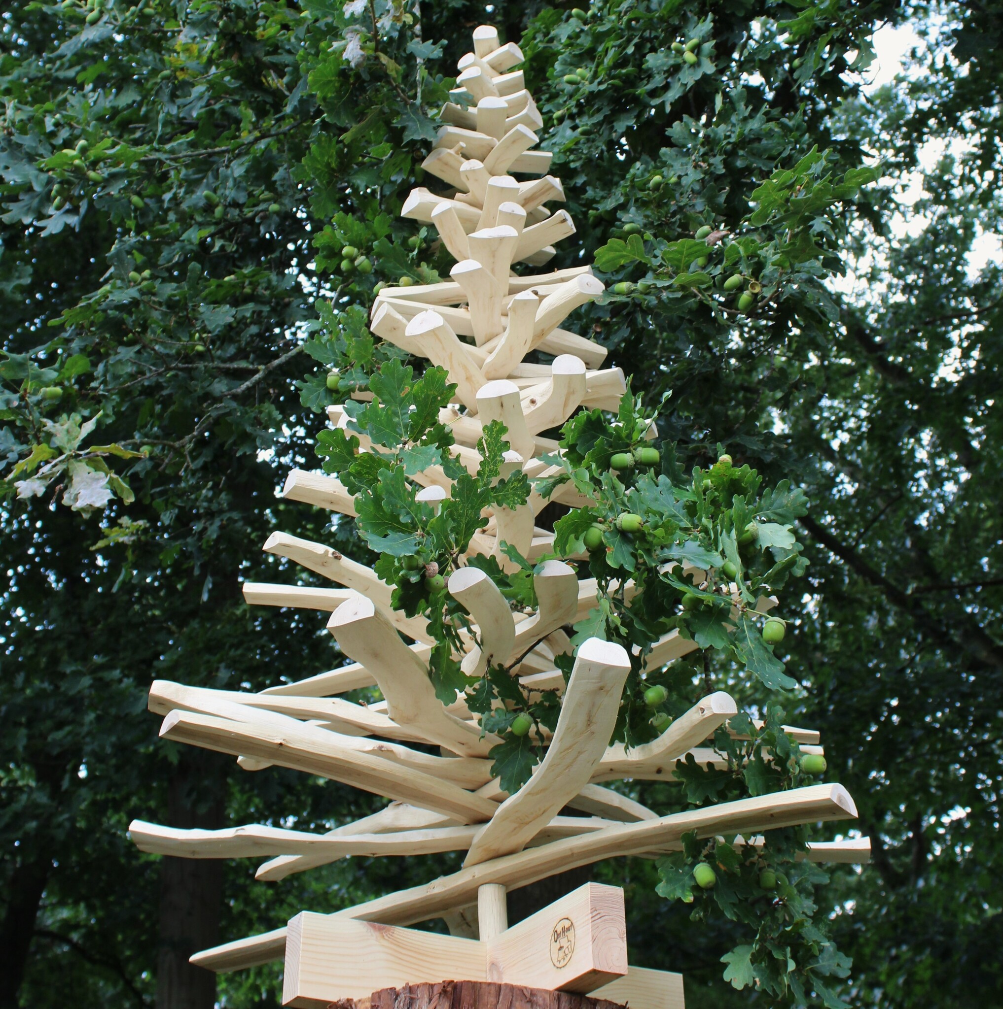 Houten kerstboom Europese eiken