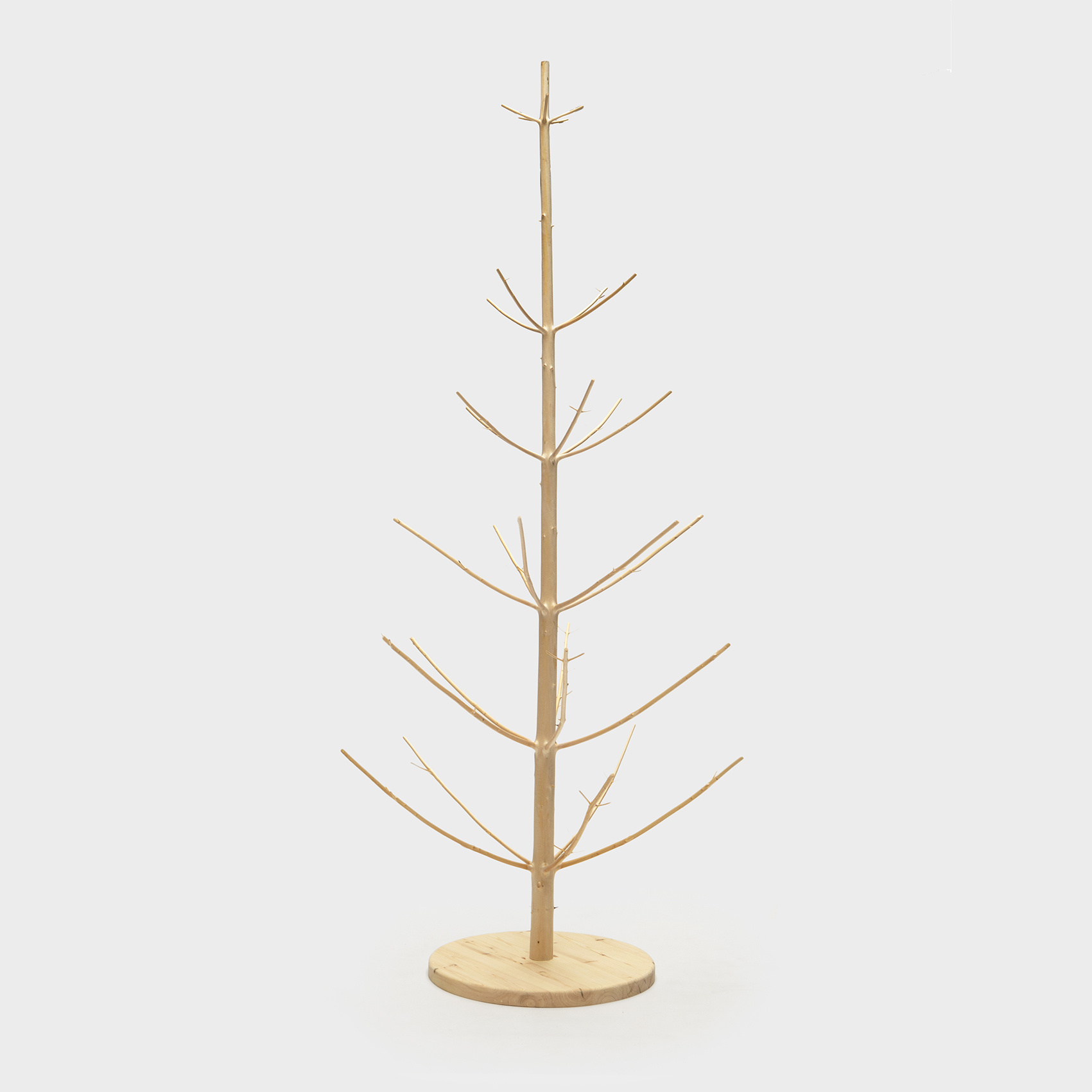 Houten kerstboom zilverspar