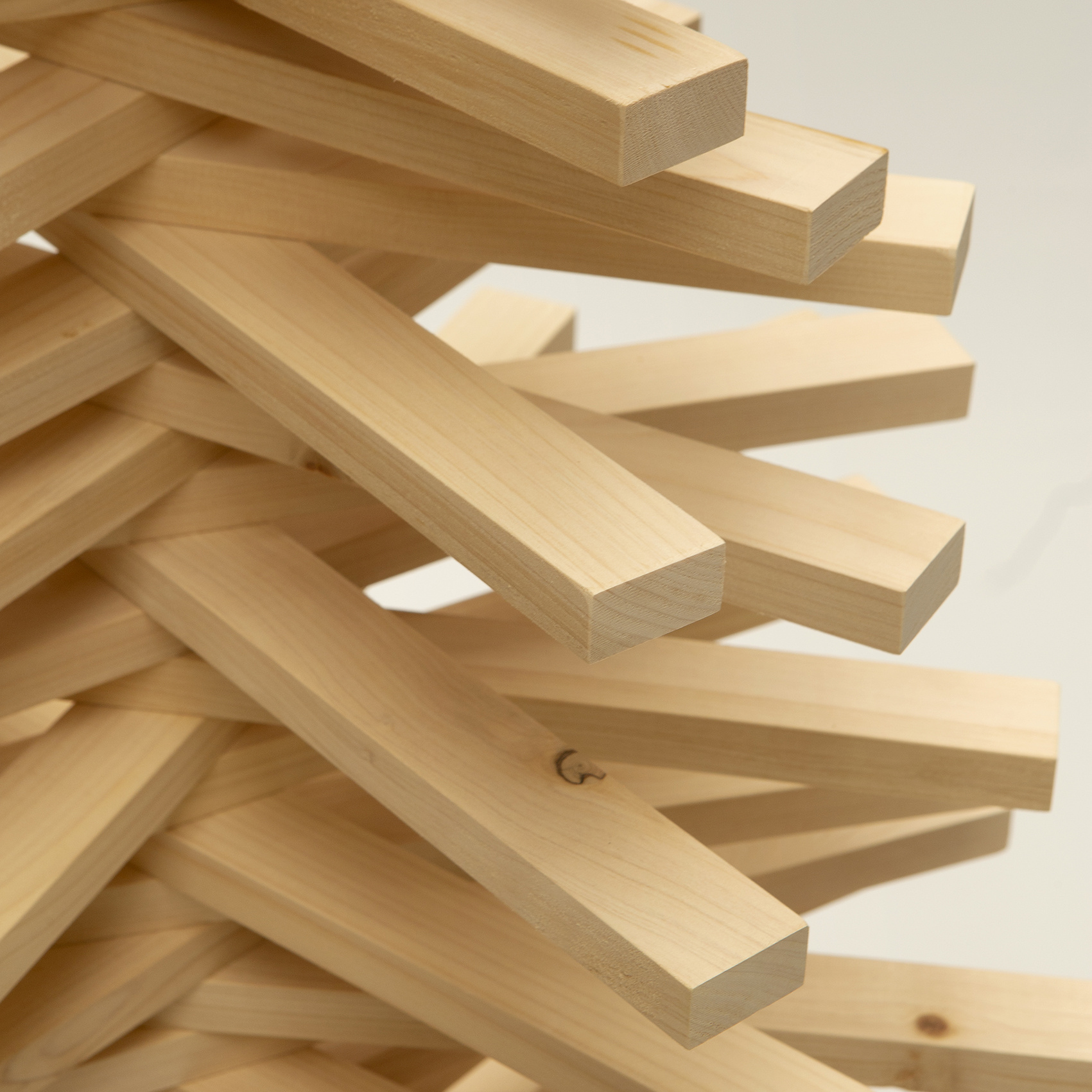 Houten kerstboom coniferenhout