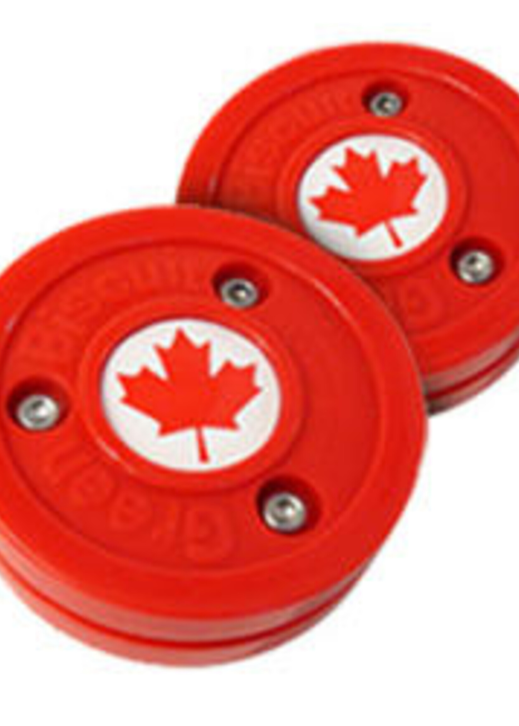 Bauer Green Biscuit "Canada" Puck