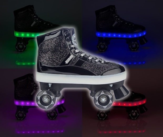 Nijdam 52TA Roller Skates Flashing Gliter and Glamour