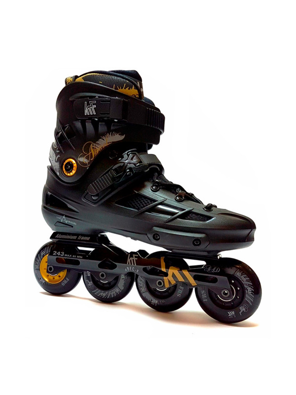 The New Urban Concept | KRF KRF Inline Freeskate Angel 4x80 Zwart/Goud