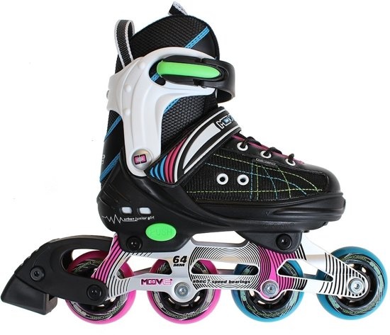 Move Arrow Inlineskates Zwart - wit groen 