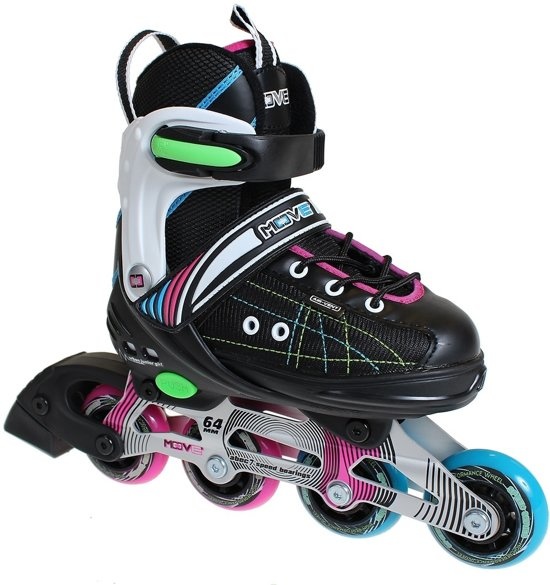 Move Arrow Inlineskates Zwart - wit groen 