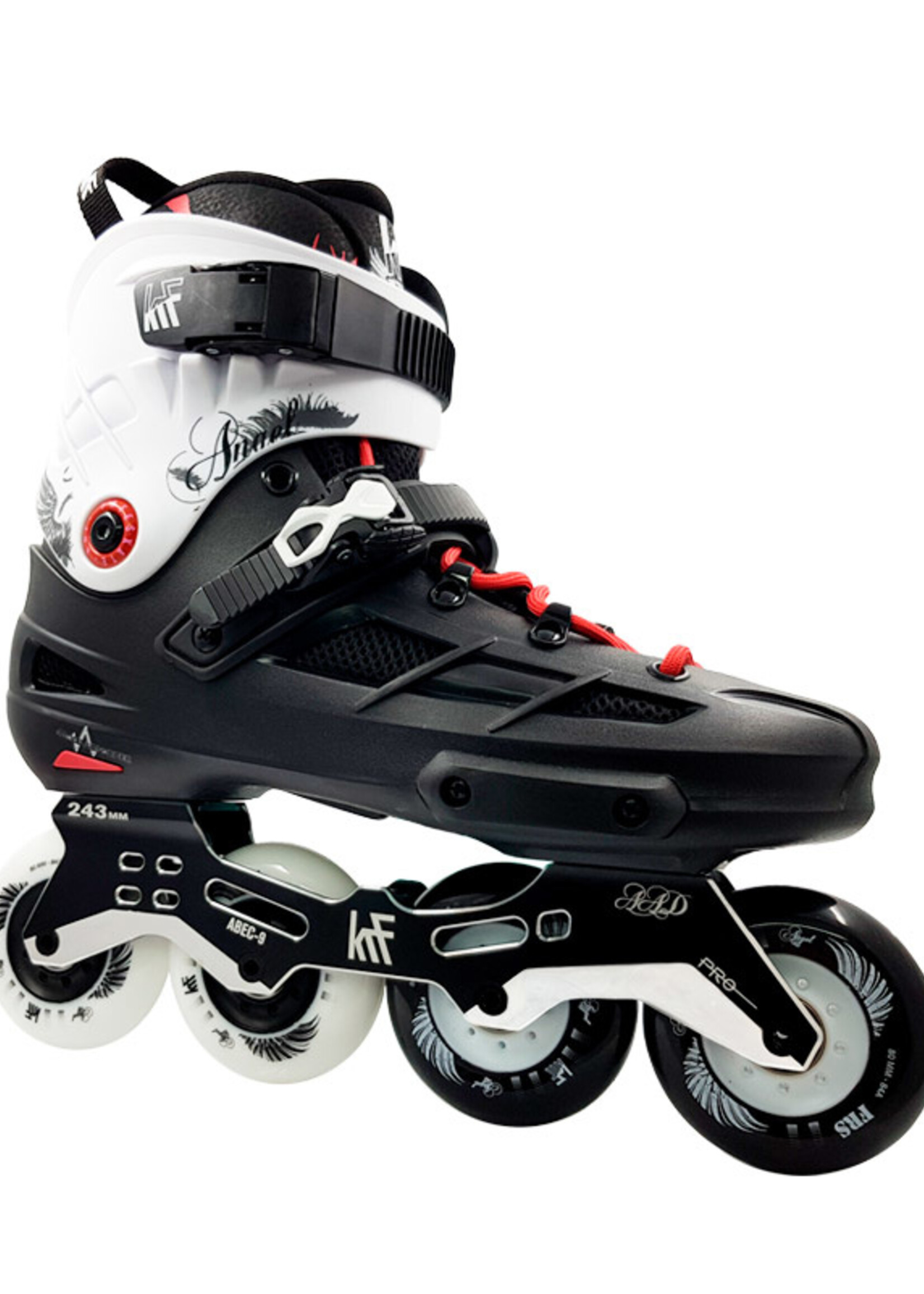 The New Urban Concept | KRF KRF Inline Freeskate Angel 4x80 Zwart/Wit