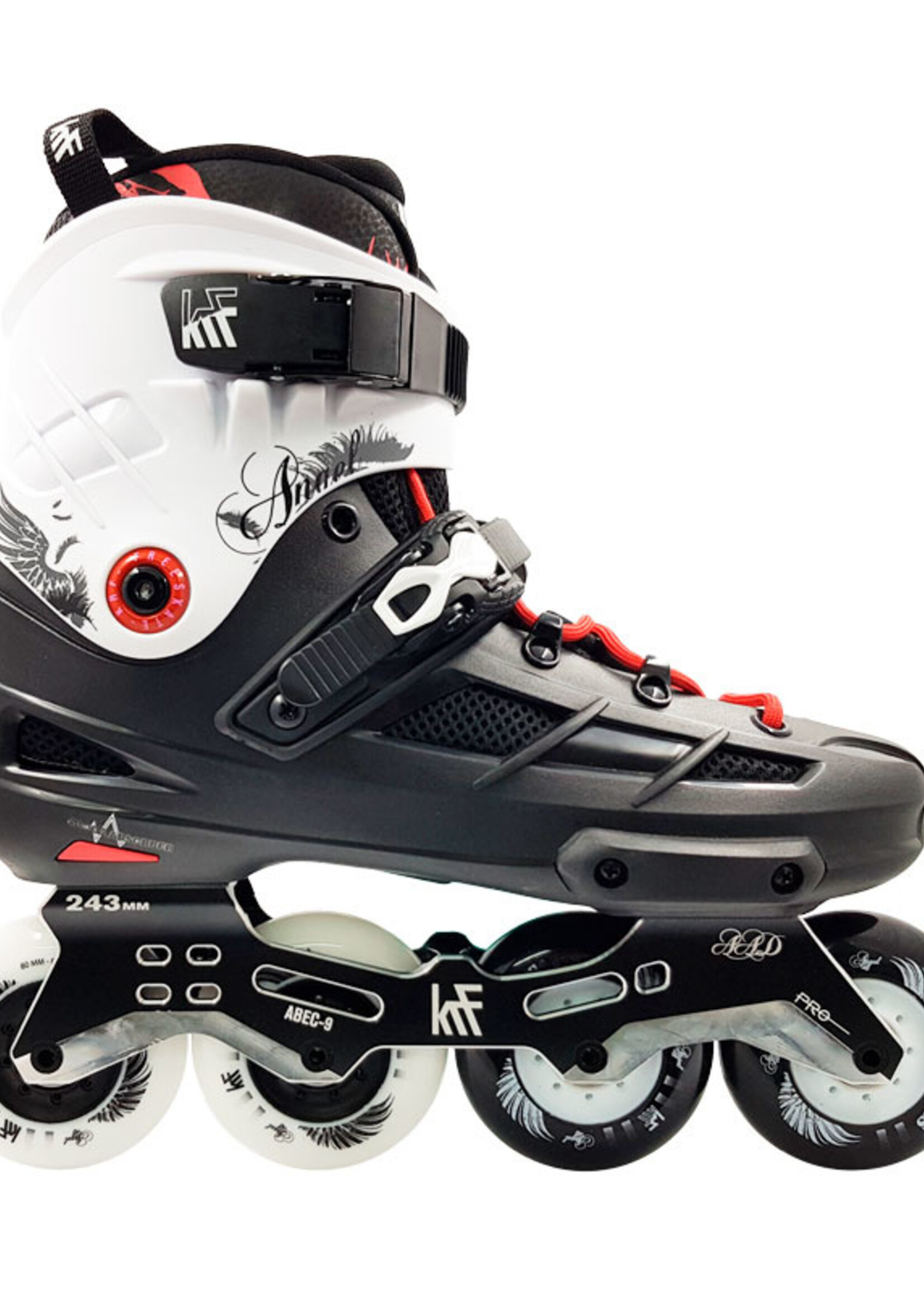 The New Urban Concept | KRF KRF Inline Freeskate Angel 4x80 Zwart/Wit
