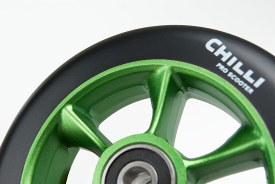 Chilli Chilli Wheel - turbo - 110mm - Groen PU/ core