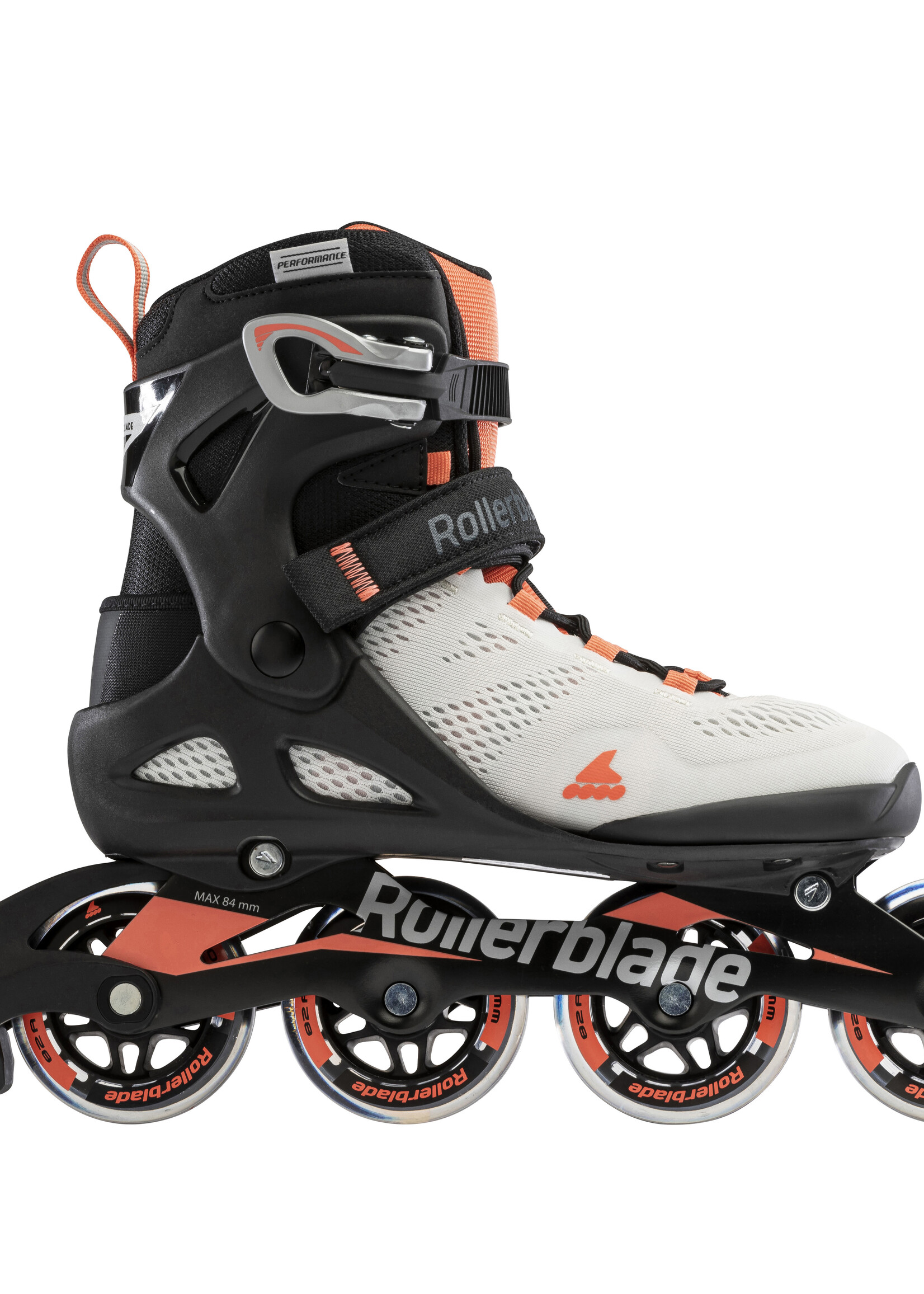 Rollerblade Macroblade 80 Glacier-Grey / Coral inline skates
