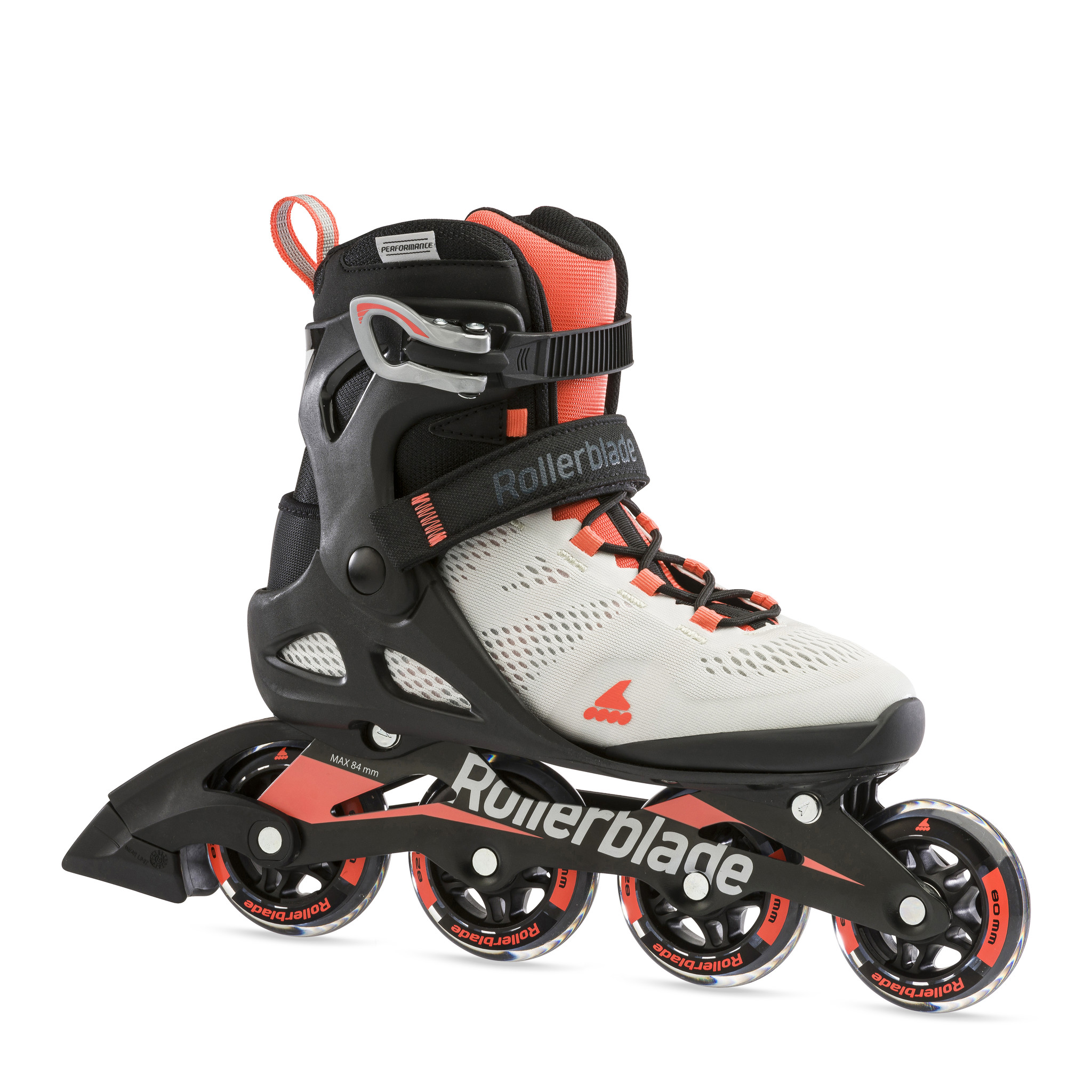 Rollerblade Macroblade 80 Glacier-Grey / Coral inline skates